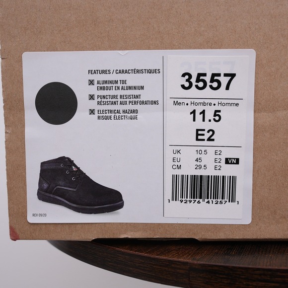Red Wing 3557 Men Black Leather Toe Puncture Resistant Work Boots New 11.5 E2 main image 9
